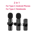 Miniatyrbild 2 av 8: Trådlös Lavalier Mikrofon Bärbar Ljud Video Inspelning Mini Mic för iPhone Android Live Broadcast Gaming Phone Mic