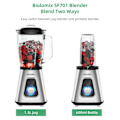 Miniatyrbilde 4 av 6: 1300W Smoothie Blender med 1,5L Glass Klasse Personlige Blendere Combo for Fryst Frukt Drikker