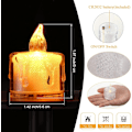 Miniatyrbillede 4 af 4: 48 stykker flammefri led stearinlys til hjem jul fest bryllup pynt