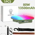 Miniatyrbilde 8 av 8: Camping Lantern Oppladbar LED Smart Lys Bluetooth Kontroll av Tuya APP Musikk Sync RGB LED Telt Belysning 13500mAh Utendørs 80W