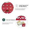 Miniatyrbillede 6 af 7: Jul Slæder Advent Kalender Ornamenter Træ Lysende Dekoration Gadget