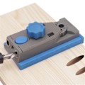 Miniatyrbild 1 av 6: 2 i 1 ficka hål jigg kit för träbearbetning plugg guide borr bit
