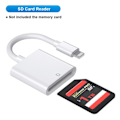 Miniatyrbild 3 av 6: 2In1 SD TF Memory Card Adapter SD Card Reader Data Converter