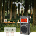 Miniatyrbillede 4 af 6: Reteness TR110 Portable SSB Shortwave Radio FM MW SW LSB AIR CB VHF UHF Fuld Band NOAA Alert Digital Radio Receiver for outdoor