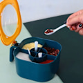 Miniatyrbillede 6 af 7: 4 I 1 Multi rum Salt peber krydderi krukker gryder køkken tilbehør krydderi beholder