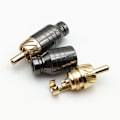 Miniatyrbillede 6 af 6: 4 stk. Luksus lodning RCA stik stik stik højttaler lyd output/Input adapter stik forgyldt belagt