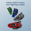 Pikkukuva 8 / 8: Moottoripyörä kypärä kuulokkeet Stereo Bluetooth Hands Free Puhelu Kolmivärillä Ambient Light