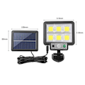 Miniatyrbilde 6 av 7: LED Solar Splitt Vegg Lampe 3 Modus Vanntett Bevegelse Sensor Lamper Hage Gate Belysning Solar Lampe For Hage Sikkerhet Vegg Lys