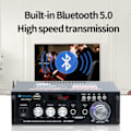 Miniatyrbillede 2 af 6: Højttaler højttaler effekt forstærker hjem Bluetooth effekt forstærker HIFI lyd forstærker
