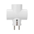 Miniatyrbild 2 av 6: 1st ABS fler ström uttag  flerplugg 3-vägs fler plugg uttag adapter