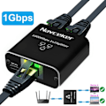 Pikkukuva 3 / 7: Jakaja liitin sovitin 1 2 Ways Lan Ethernet jakaja Gigabit liitin  Liitä kannettava verkko kaapeli