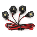 Miniatyrbilde 5 av 7: RC Car Bright LED Lights Lys Spotlight for 1/10 RC Crawler Axial SCX10 90046 Wraith Capra