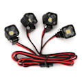 Miniatyrbillede 5 af 7: RC Car Bright LED Lys Forlygte Spotlight for 1/10 RC Crawler Axial SCX10 90046 Wraith Capra
