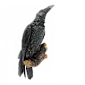 Miniatyrbillede 1 af 7: Falsk ravn harpiks statue fugl krage skulptur udendørs krager halloween indretning kreativ til have