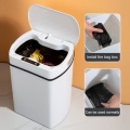 Miniatyrbild 3 av 6: Smart soptunna för kök hus smart hem soptunna sopkorg badrum automatisk sensor soptunna