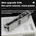 Miniatyrbild 4 av 7: Two Way No Welding LED Light Digital Display Transparent Punk Batteri Snabb Charge Power Bank Case