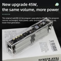 Miniatyrbilde 4 av 7: To veis Nei Sveising LED Lys Digital Display Transparent Punk Batteri Rask Oppladning Power Bank Etuiet