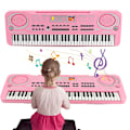 Miniatyrbilde 6 av 10: Elektronisk Piano Keyboard Bærbart 61 taster Orgel med mikrofon Utdanning leker