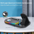 Miniatyrbillede 3 af 7: 4 i 1 Trådløse Opladere Til iPhone 11 12 13 Pro Max 30W Hurtig Opladning Dock Station