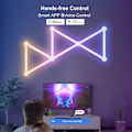 Miniatyrbillede 5 af 7: Smart Wall Lampe RGBIC Lys Bar DIY Atmosfære Nat Lys APP Musik Rhythm TV Baggrundsbelysning