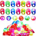 Miniatyrbillede 1 af 7: Glødende ringe LED Lys Op Lysende Ringe Fest Favour Legetøj Flash Led Lys Glow In The The Dark Bryllup Fest forsyninger