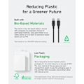 Miniatyrbillede 5 af 7: Type C til Type C Kabel Bio Baseret Opladning Kabel USB C til USB C