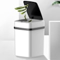 Miniatyrbild 6 av 9: 15L badrum touch soptunna i toaletten smart sopor hink avfallskärl soptunna