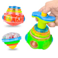 Miniatyrbillede 1 af 7: Høj kvalitet premium Rund Lysende Legetøj Lys Musik Roterende Gyro Fidget Spinner Spinning Top Legetøj Tilfældig Farve Børn's Legetøj