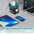 Miniatyrbild 5 av 6: 120W Ström växelriktare DC 18V Till 220V växelriktare adapter strömförsörjning växelriktare