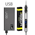 Miniatyrbillede 2 af 8: USB Trådløs Rotary Værktøj Kit Træbearbejdning Gravering Pen DIY Til smykker