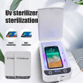 Miniatyrbillede 5 af 8: Desinfektion boks multifunktionel mobil telefon trådløs oplader desinfektion boks
