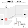 Miniatyrbild 4 av 6: Smart MIni Switch Interruptor Fungerar med Alexa Google Home 2 Way Voice Control