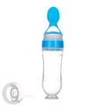 Miniatyrbild 10 av 11: 90ML Safe Newborn Bebis Matning Flaska Småbarn Silicon Kläm Matning sked Mjölk flaska Baby Träning Matare Mat Tillskott