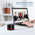 Miniatyrbilde 6 av 6: USB Volum Kontroll knapp EMEET USB Multimedia Kontroller knapp med Ett-klikk Mute Function og Musikk Switching Multimedia Control