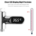 Miniatyrbillede 3 af 7: Hot Tub Vand Temperatur Monitor El Hjem LED Display Bruser Vandhaner Vand Termometer