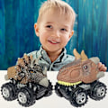 Pikkukuva 2 / 5: Jurassic World Dinosaur Lelut Vedä takaisin autot 3+-vuotiaille pojille tytöt taapero vauva hirviöautot