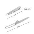 Miniatyrbillede 4 af 7: Camping gaffel ske Udendørs service foldbart Ultralight rustfrit stål sæt fade
