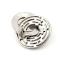 Pikkukuva 6 / 6: 1kpl 52x6mm metalli lukitsematon labyrintti palapeli labyrinti IQ mieli aivo kiusoittaja koulutus lelu