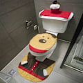 Pikkukuva 3 / 9: Joulu WC istuin päälliset Creative joulupukki kylpyhuone matto joulu tarvikkeet