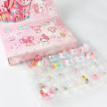 Miniatyrbilde 4 av 7: 24 Bykker Hello Kitty Jule Advent Kalender Kawaii Sanrio Tilfeldig Anime Figurer Nøkkelring Gave Eske