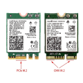 Miniatyrbild 4 av 6: Ny M.2 NGFF To Mini PCI-E (PCIe+USB) Adapter For M.2 Wifi Bluetooth Wireless Wlan Card Intel AX200 9260 8265 8260  För bärbar dator