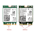 Miniatyrbilde 4 av 6: Ny M.2 NGFF To Mini PCI-E (PCIe+USB) Adapter For M.2 Wifi Bluetooth Wireless Wlan Card Intel AX200 9260 8265 8260  For   bærbar PC