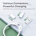 Pikkukuva 2 / 5: 4in1 USB C kaapeli USB tyyppi C Macbookille Iphone pikalataus data johto mikro Lightning kaapeli sarja laatikko pidike