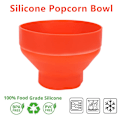 Miniatyrbild 5 av 6: Mikrovågsugn Popcorn Skål Hink Silicon Gör-det-själv Röd Popcorn Maker med lock chips frukt fat hög kvalitet kök enkelt verktyg