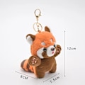Miniatyrbillede 3 af 5: Panda Plyd Legetøj Nøglering Ferie Gave Plysj Dyr Rygsæk vedhæng Zoo Souvenir Søde Dukker