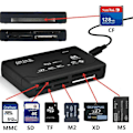 Pikkukuva 2 / 6: 7 In 1 All-In-One muisti kortti lukija USB ulkoiselle Mini SDHC M2 MMC XD CF Lue Ja kirjoitus Flash muisti kortti