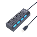 Pikkukuva 7 / 11: USB keskitin 3.0 keskitin USB 3 USB 2.0 usb USB jakaja virta sovitin 4/7 portti useita laajennus 2.0 kytkimellä