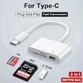 Pikkukuva 8 / 8: 3 In 1 SD TF kortti lukija USB C kamera muunnin