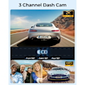 Miniatyrbild 2 av 8: Bil DVR Dash Cam 4K 5,8Ghz WiFi 2/3 Kameror Främre/Cabin/Rear Cam GPS Natt Vision Parkering Monitor