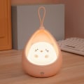Miniatyrbillede 3 af 7: Nat lys med sensor kontrol sødt dyr menneske induktion lampe